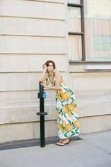 Vestido Resortado Limones