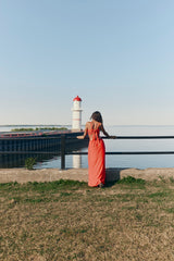 Vestido MARIA CONCHITA – Salmón