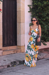 Vestido Cut Out limones