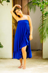 Pareo / falda boleros azul