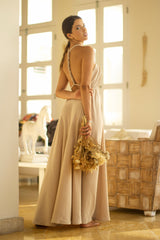 Vestido Beige trenzado