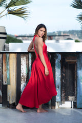 Vestido Talla única rojo unicolor