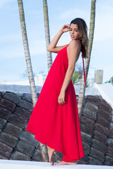 Vestido Talla única rojo unicolor