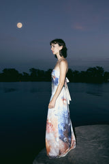 Vestido Largo Strapless Lunar