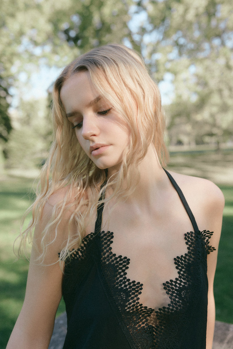 Vestido Negro Encaje