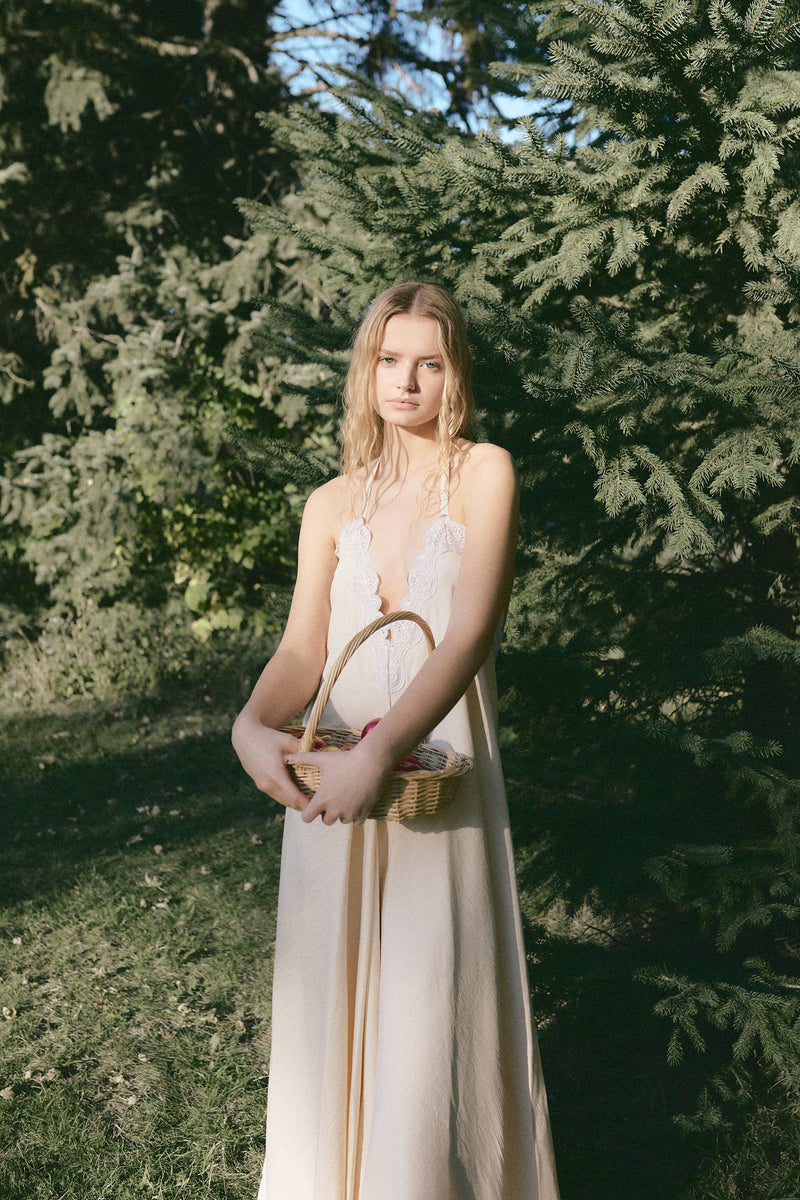 Vestido Crudo Encaje