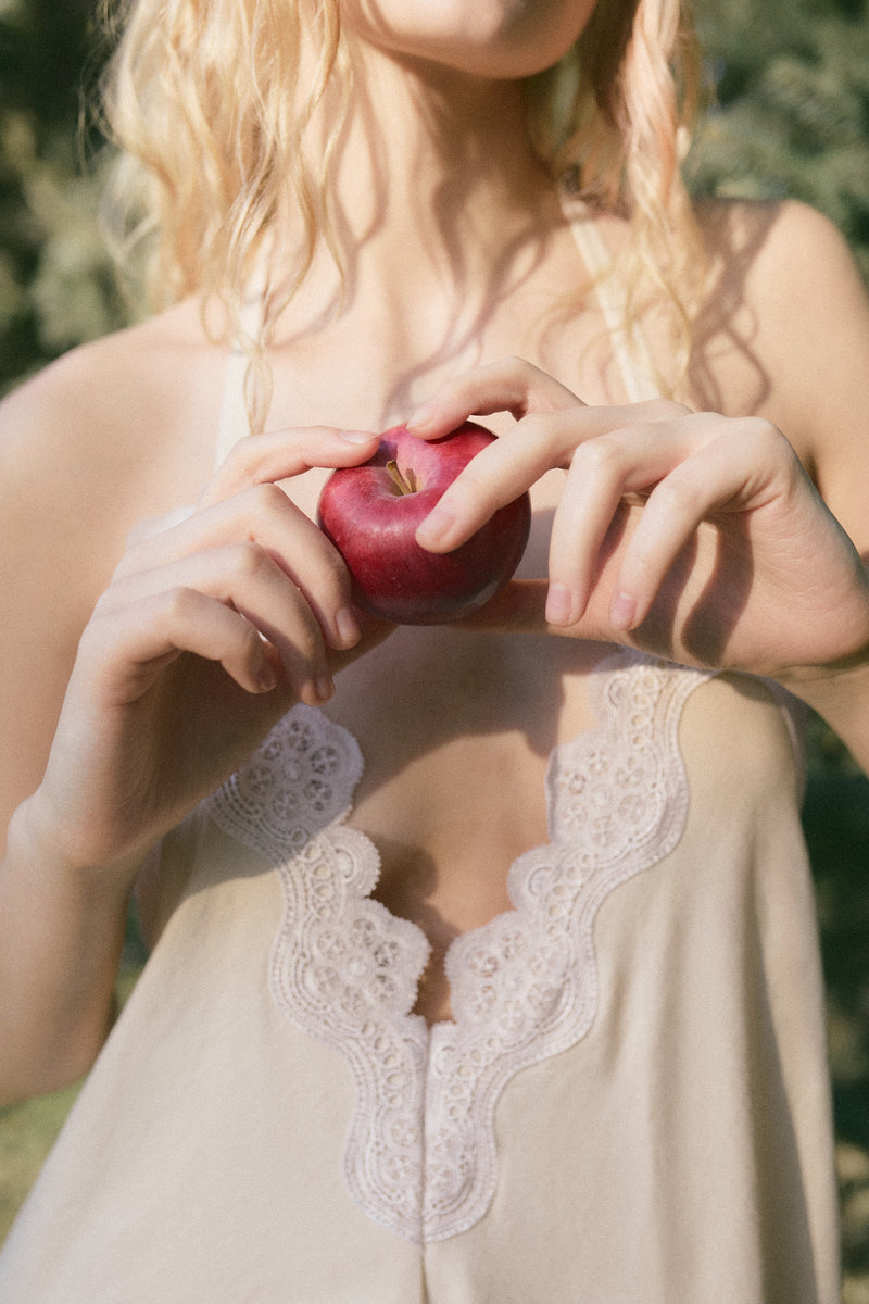 Vestido Crudo Encaje