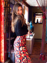 Pantalon Leopardo Rojo