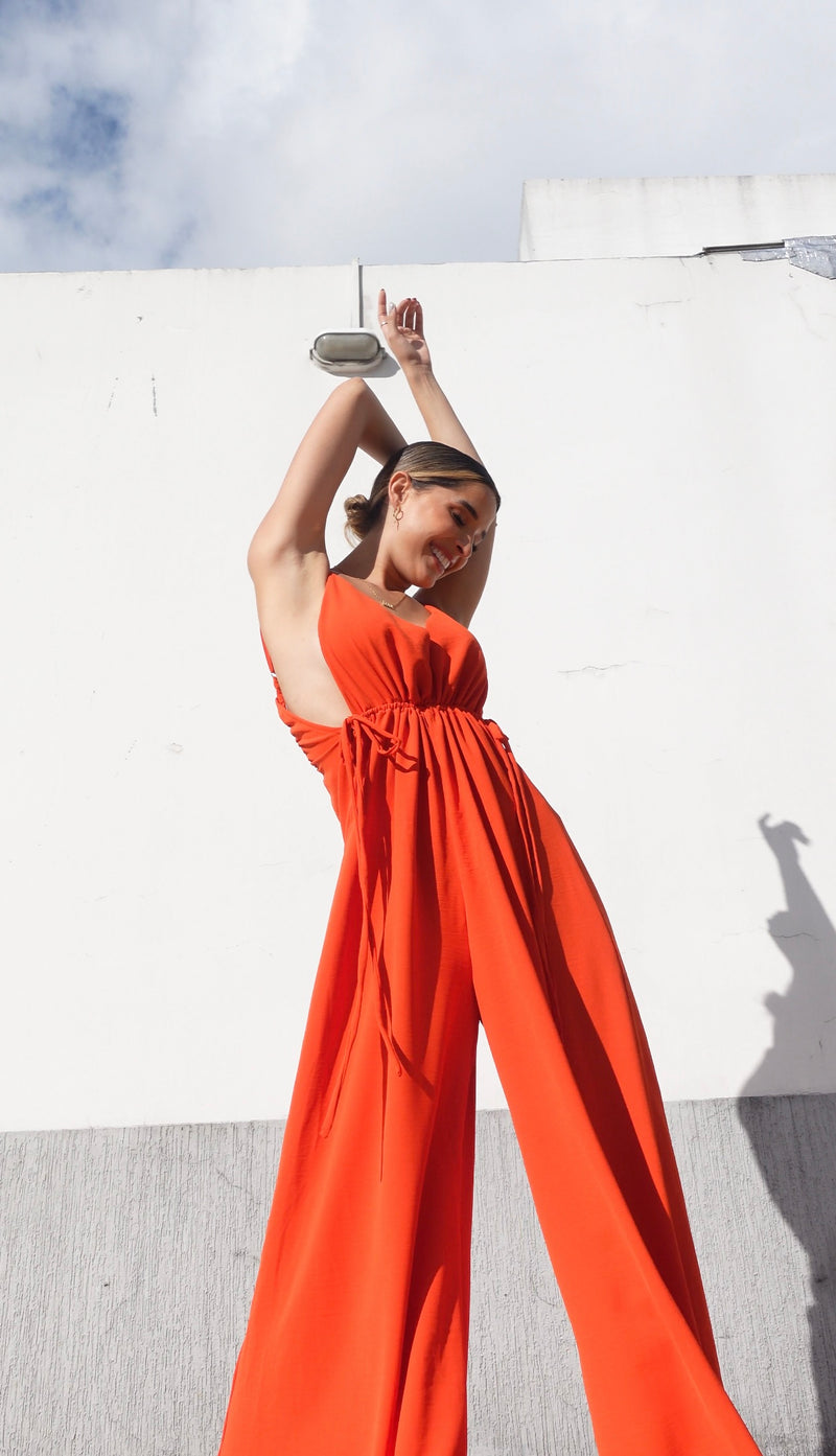 Jumpsuit terracota