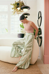 Pantalon Zebra Verde Oliva y Verde menta